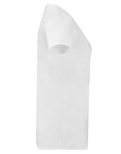 Fruit Of The Loom 61444 FOTL Ladies Iconic 150 V-Neck T - White