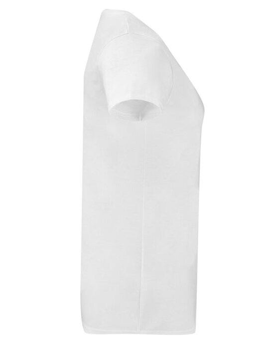Fruit Of The Loom 61444 FOTL Ladies Iconic 150 V-Neck T - White