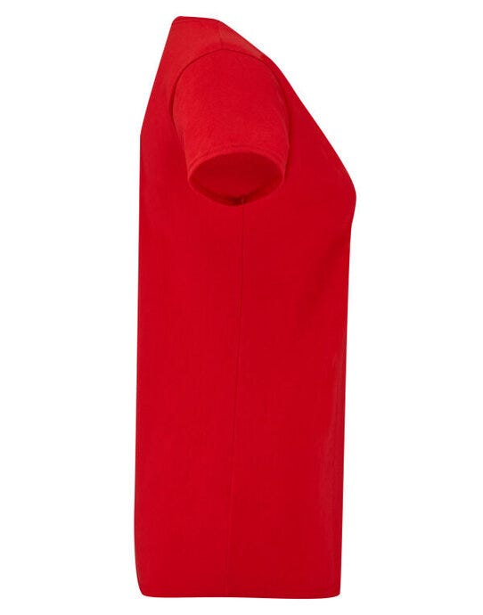 Fruit Of The Loom 61444 FOTL Ladies Iconic 150 V-Neck T - Red