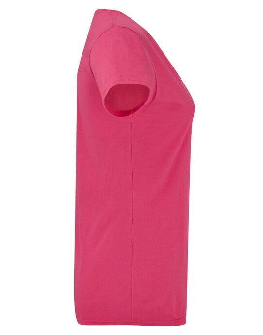 Fruit Of The Loom 61444 FOTL Ladies Iconic 150 V-Neck T - Fuchsia