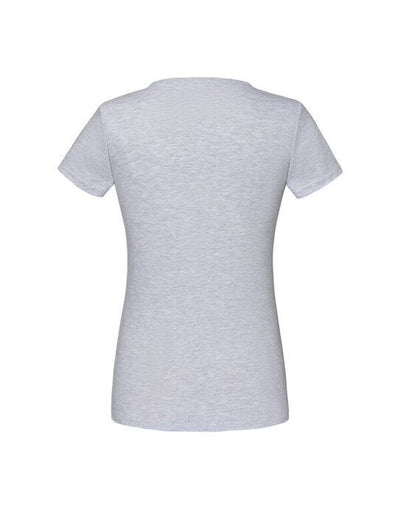 Fruit Of The Loom 61444 FOTL Ladies Iconic 150 V-Neck T - Heather Grey