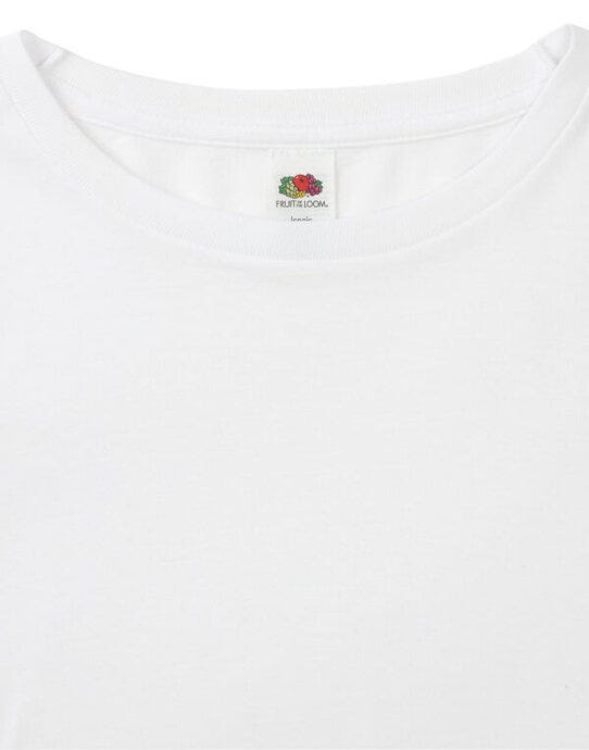 Fruit Of The Loom 61446 FOTL Iconic 150 Long Sleeve T - White