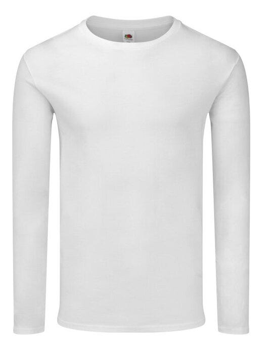 Fruit Of The Loom 61446 FOTL Iconic 150 Long Sleeve T - White