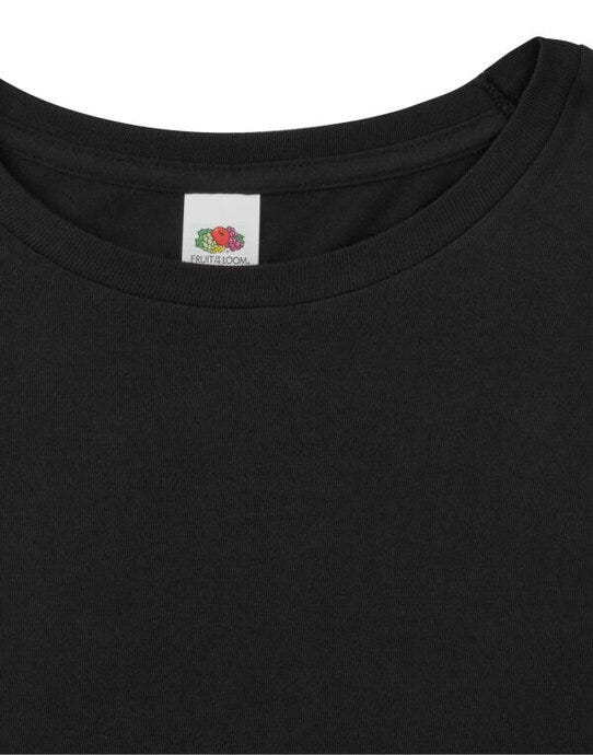 Fruit Of The Loom 61446 FOTL Iconic 150 Long Sleeve T - Black