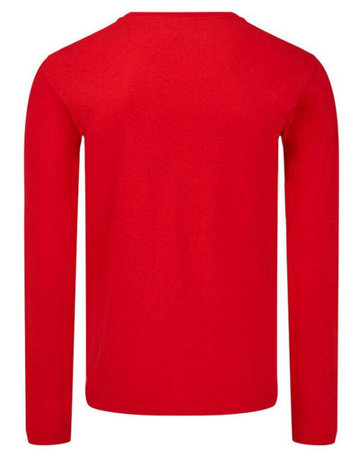 Fruit Of The Loom 61446 FOTL Iconic 150 Long Sleeve T - Red