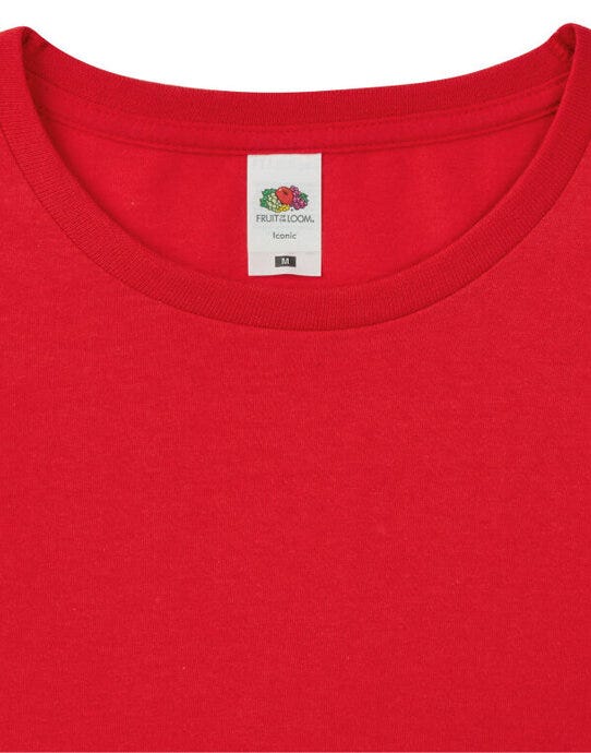 Fruit Of The Loom 61446 FOTL Iconic 150 Long Sleeve T - Red