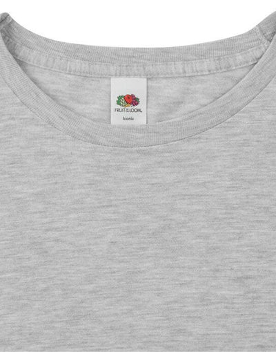 Fruit Of The Loom 61446 FOTL Iconic 150 Long Sleeve T - Heather Grey