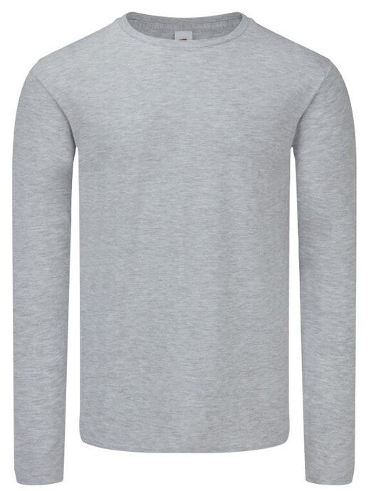 Fruit Of The Loom 61446 FOTL Iconic 150 Long Sleeve T - Heather Grey
