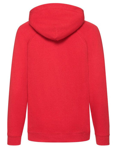 Fruit Of The Loom 62009 FOTL Kids Lightweight Hooded Sweat - Red