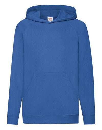 Fruit Of The Loom 62009 FOTL Kids Lightweight Hooded Sweat - Royal