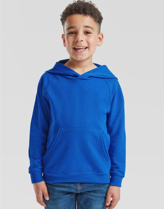 Fruit Of The Loom 62009 FOTL Kids Lightweight Hooded Sweat - Royal
