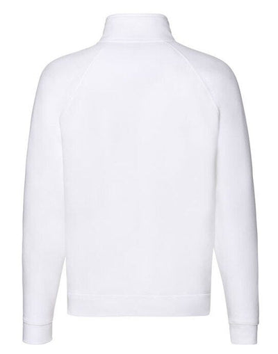 Fruit Of The Loom 62032 FOTL Mens Premium Zip Neck Sweat - White