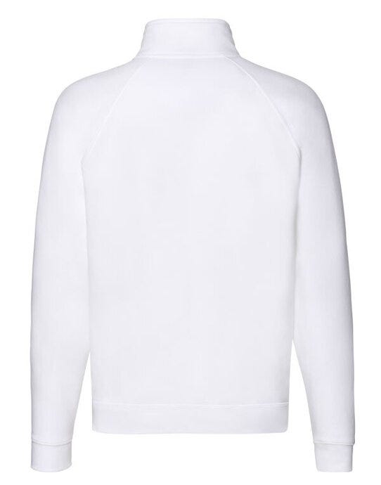 Fruit Of The Loom 62032 FOTL Mens Premium Zip Neck Sweat - White