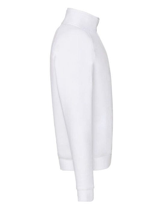 Fruit Of The Loom 62032 FOTL Mens Premium Zip Neck Sweat - White