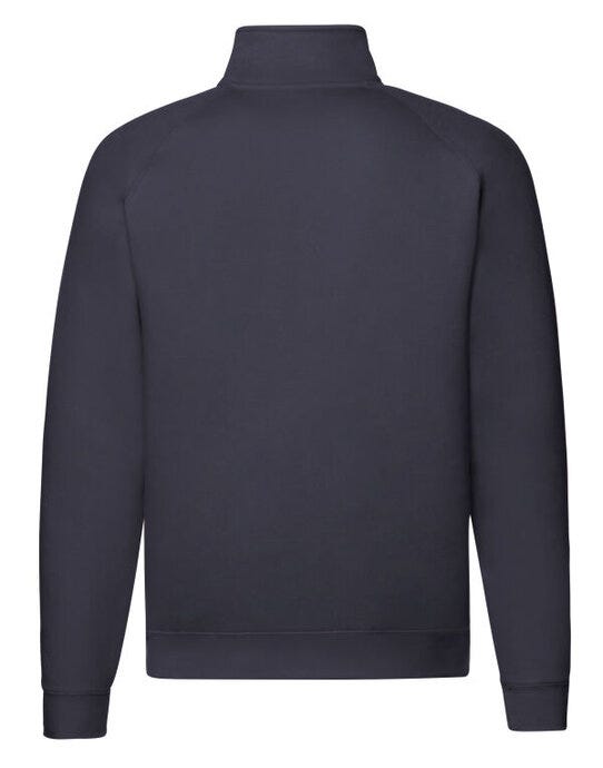 Fruit Of The Loom 62032 FOTL Mens Premium Zip Neck Sweat - Deep Navy