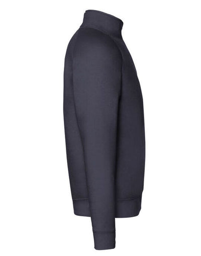 Fruit Of The Loom 62032 FOTL Mens Premium Zip Neck Sweat - Deep Navy