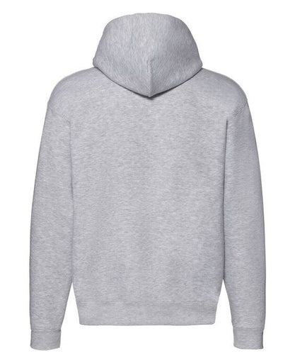 Fruit Of The Loom 62034 FOTL Mens Premium Hooded Sweat Jkt - Heather Grey