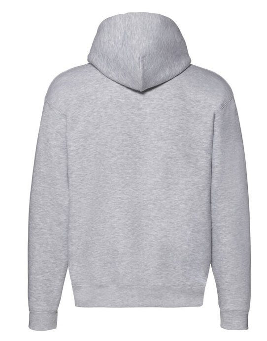 Fruit Of The Loom 62034 FOTL Mens Premium Hooded Sweat Jkt - Heather Grey