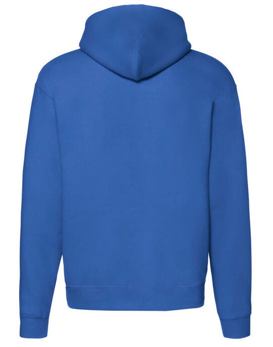 Fruit Of The Loom 62034 FOTL Mens Premium Hooded Sweat Jkt - Royal