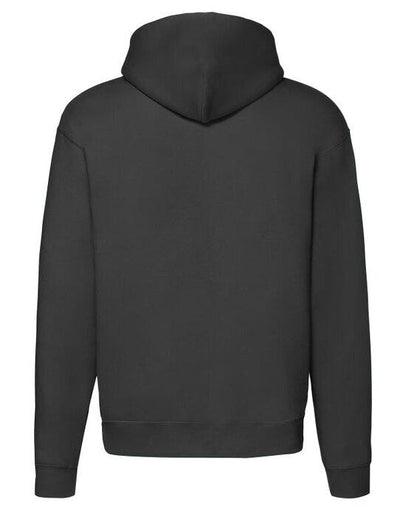 Fruit Of The Loom 62034 FOTL Mens Premium Hooded Sweat Jkt - Black