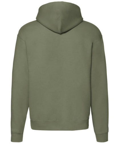 Fruit Of The Loom 62034 FOTL Mens Premium Hooded Sweat Jkt - Classic Olive