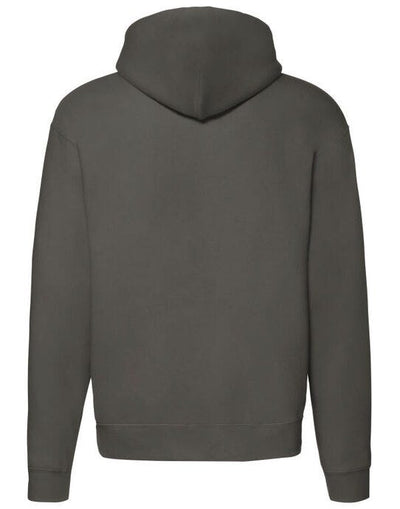 Fruit Of The Loom 62034 FOTL Mens Premium Hooded Sweat Jkt - Charcoal