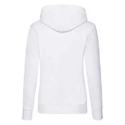 Fruit Of The Loom 62038 FOTL Ladies Classic Hooded Sweat - White