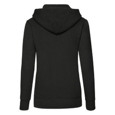Fruit Of The Loom 62038 FOTL Ladies Classic Hooded Sweat - Black