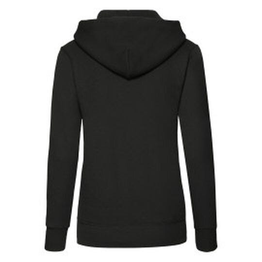Fruit Of The Loom 62038 FOTL Ladies Classic Hooded Sweat - Black