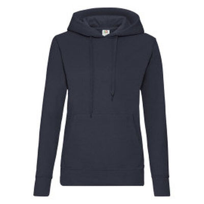 Fruit Of The Loom 62038 FOTL Ladies Classic Hooded Sweat - Deep Navy