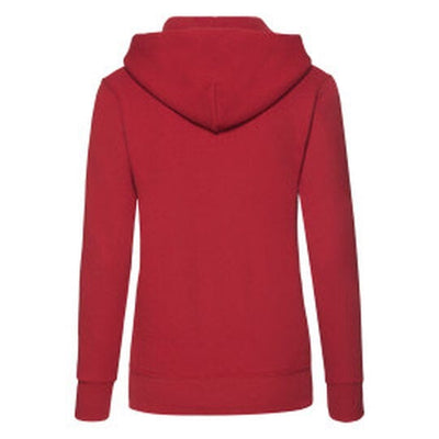 Fruit Of The Loom 62038 FOTL Ladies Classic Hooded Sweat - Red