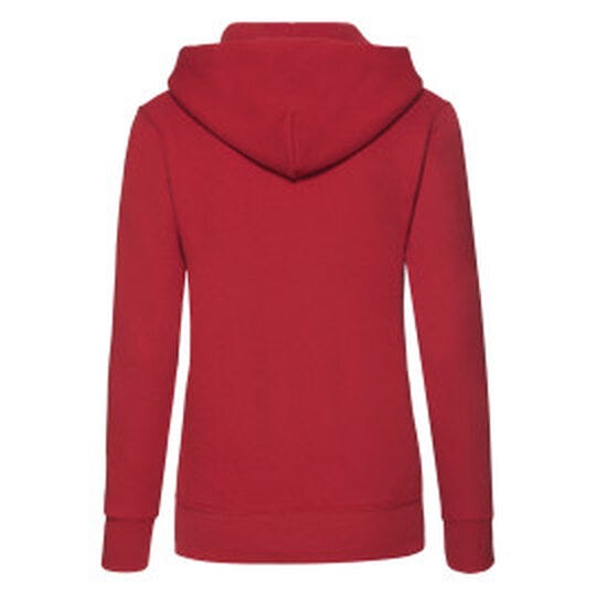 Fruit Of The Loom 62038 FOTL Ladies Classic Hooded Sweat - Red