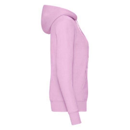 Fruit Of The Loom 62038 FOTL Ladies Classic Hooded Sweat - Light Pink