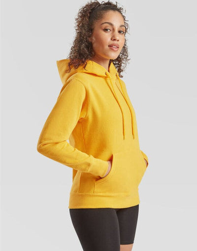 Fruit Of The Loom 62038 FOTL Ladies Classic Hooded Sweat - Sun