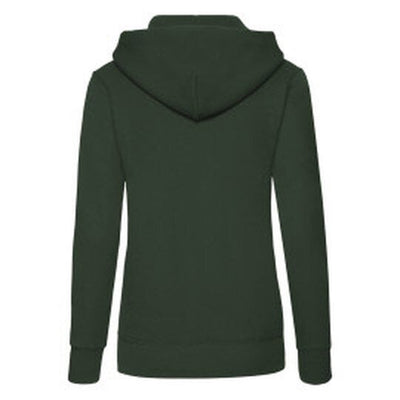 Fruit Of The Loom 62038 FOTL Ladies Classic Hooded Sweat - Bottle Green