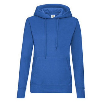 Fruit Of The Loom 62038 FOTL Ladies Classic Hooded Sweat - Royal