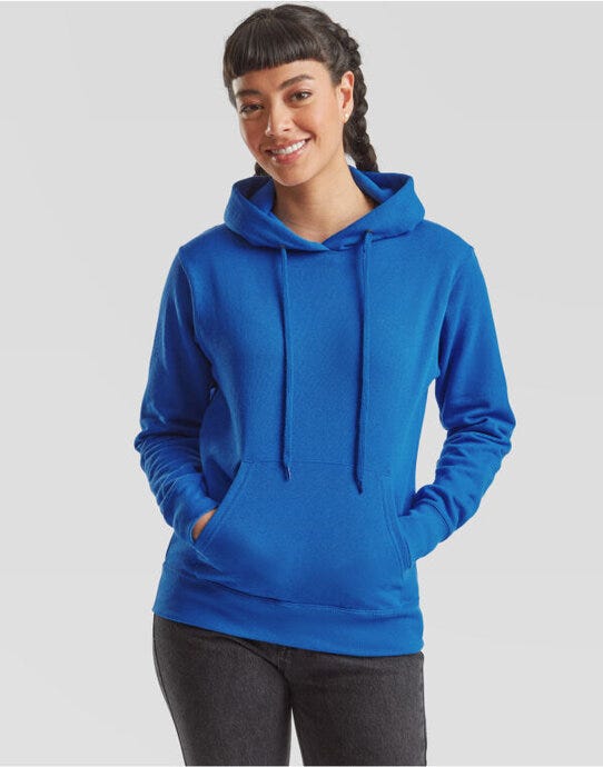 Fruit Of The Loom 62038 FOTL Ladies Classic Hooded Sweat - Royal