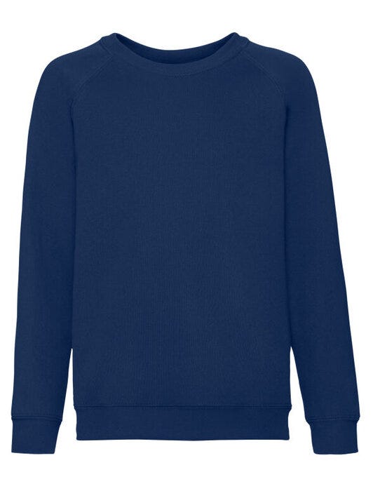 Fruit Of The Loom 62039 FOTL Kids Classic Raglan Sweat - Navy Blue