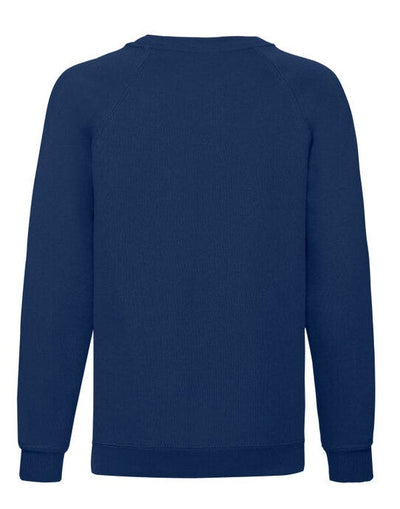 Fruit Of The Loom 62039 FOTL Kids Classic Raglan Sweat - Navy Blue
