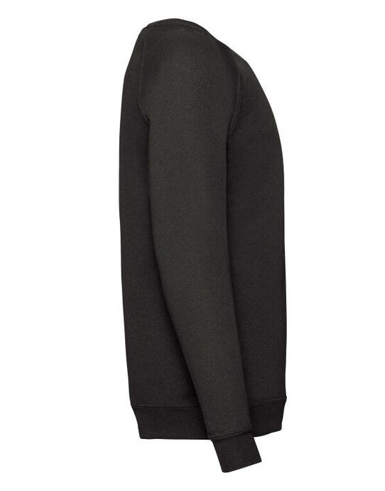Fruit Of The Loom 62039 FOTL Kids Classic Raglan Sweat - Black