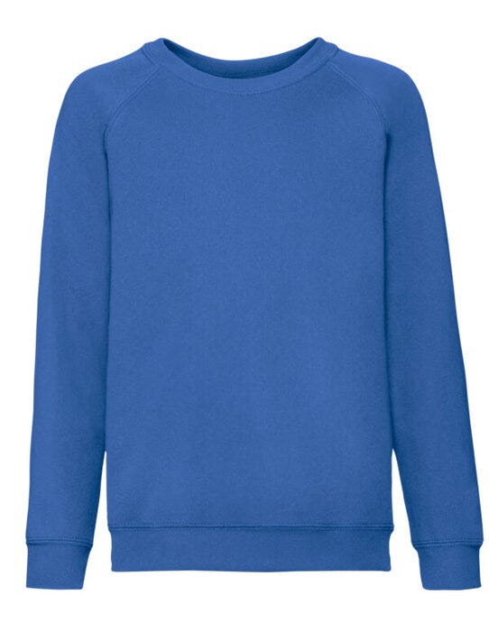 Fruit Of The Loom 62039 FOTL Kids Classic Raglan Sweat - Royal