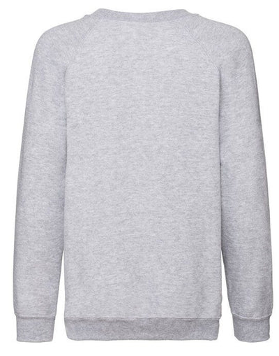 Fruit Of The Loom 62039 FOTL Kids Classic Raglan Sweat - Heather Grey