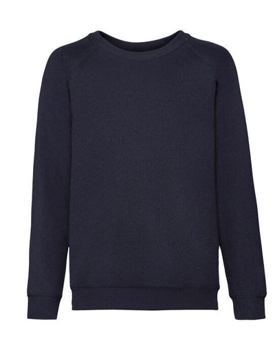 Fruit Of The Loom 62039 FOTL Kids Classic Raglan Sweat - Deep Navy