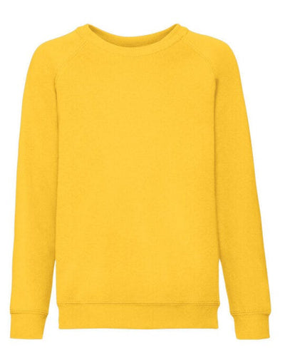 Fruit Of The Loom 62039 FOTL Kids Classic Raglan Sweat - Sunflower