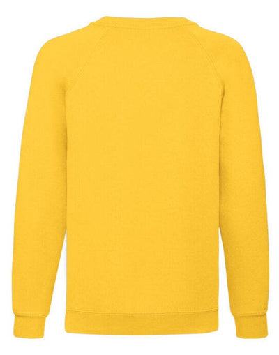 Fruit Of The Loom 62039 FOTL Kids Classic Raglan Sweat - Sunflower