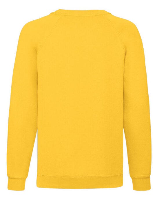 Fruit Of The Loom 62039 FOTL Kids Classic Raglan Sweat - Sunflower
