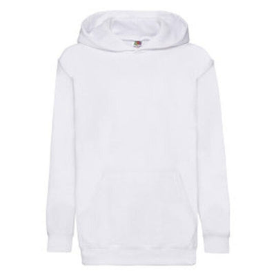 Fruit Of The Loom 62043 FOTL Kids Classic Hooded Sweat - White