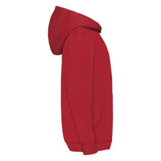 Fruit Of The Loom 62043 FOTL Kids Classic Hooded Sweat - Red