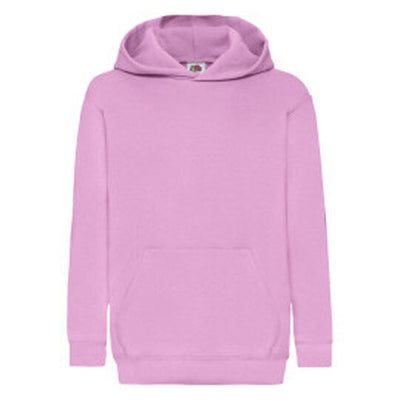 Fruit Of The Loom 62043 FOTL Kids Classic Hooded Sweat - Light Pink