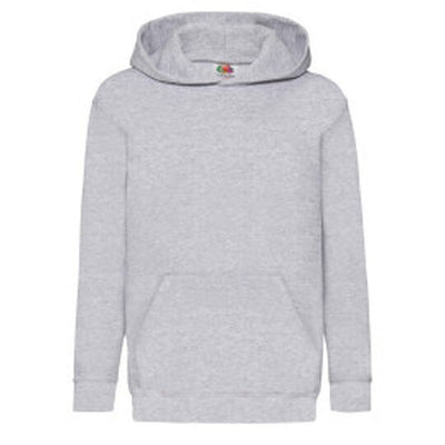 Fruit Of The Loom 62043 FOTL Kids Classic Hooded Sweat - Heather Grey